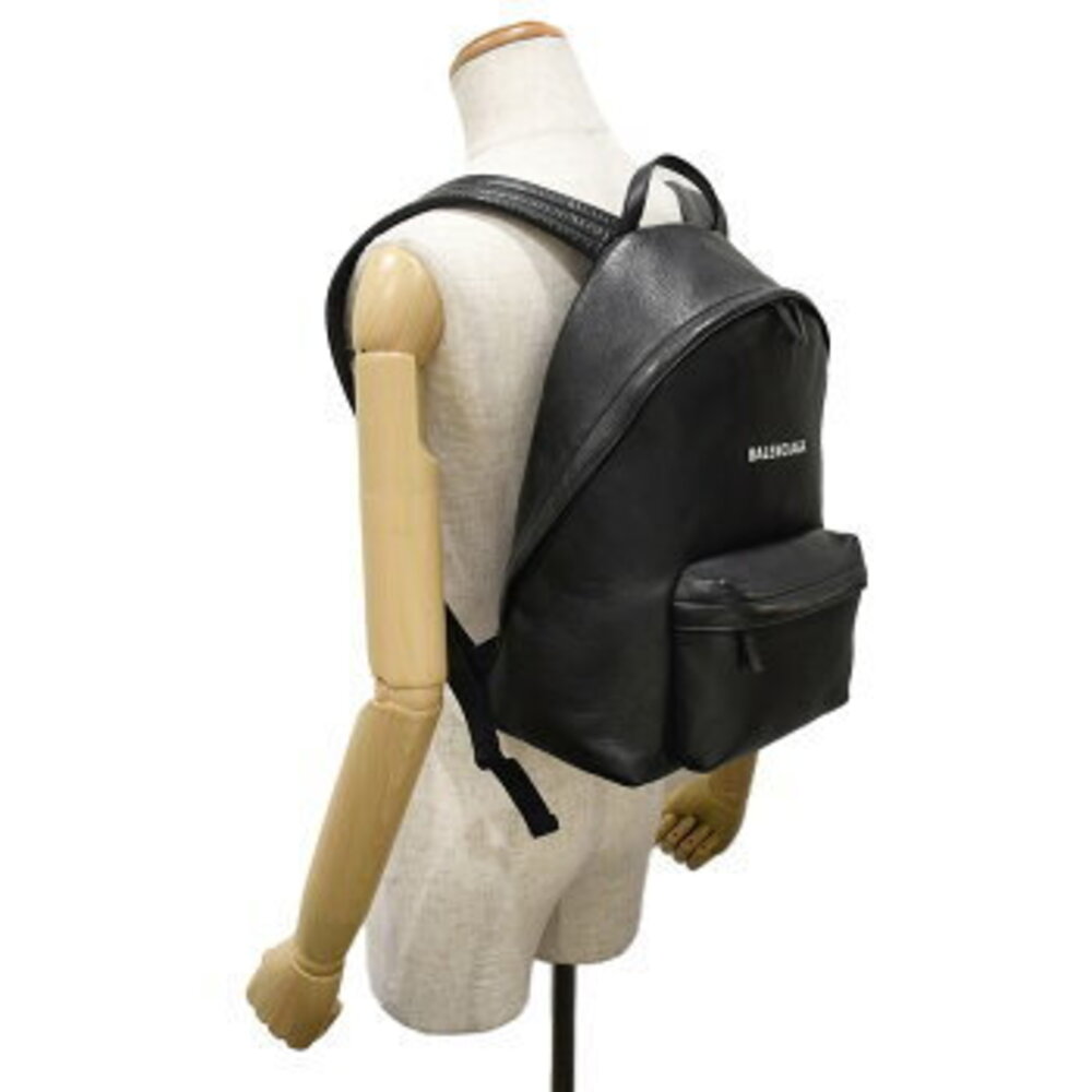 Balenciaga Everyday Backpack black leather logo - Picture 9 of 9